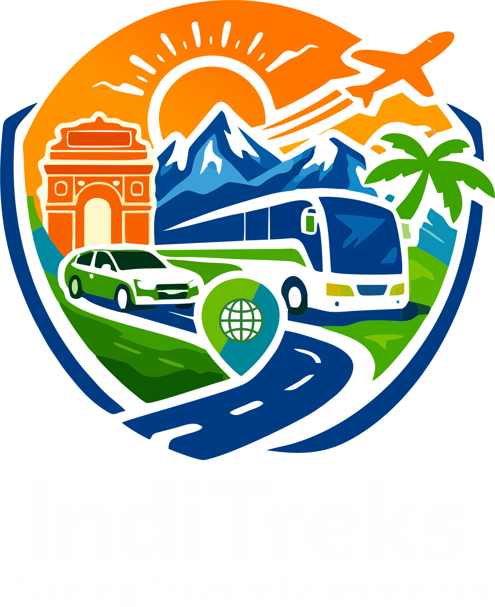 indi treks white logo